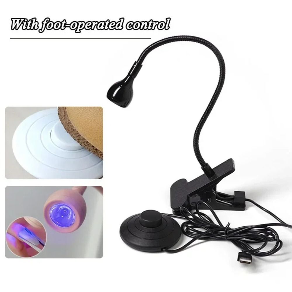 Uv Nail Lamp - Tragbare 5W/3W UV-LED-Nagellampe mit Verstellbarem Kopf