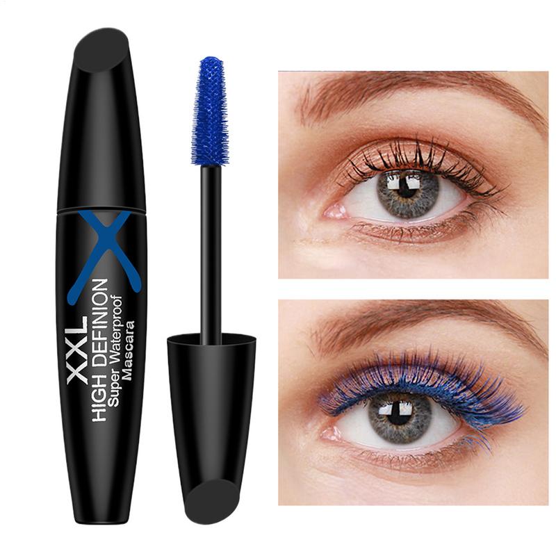 Waterproof Mascara Wand - Blaue Wimperntusche für Wimpern, voluminöser Wimperntusche-Zauberstab,
