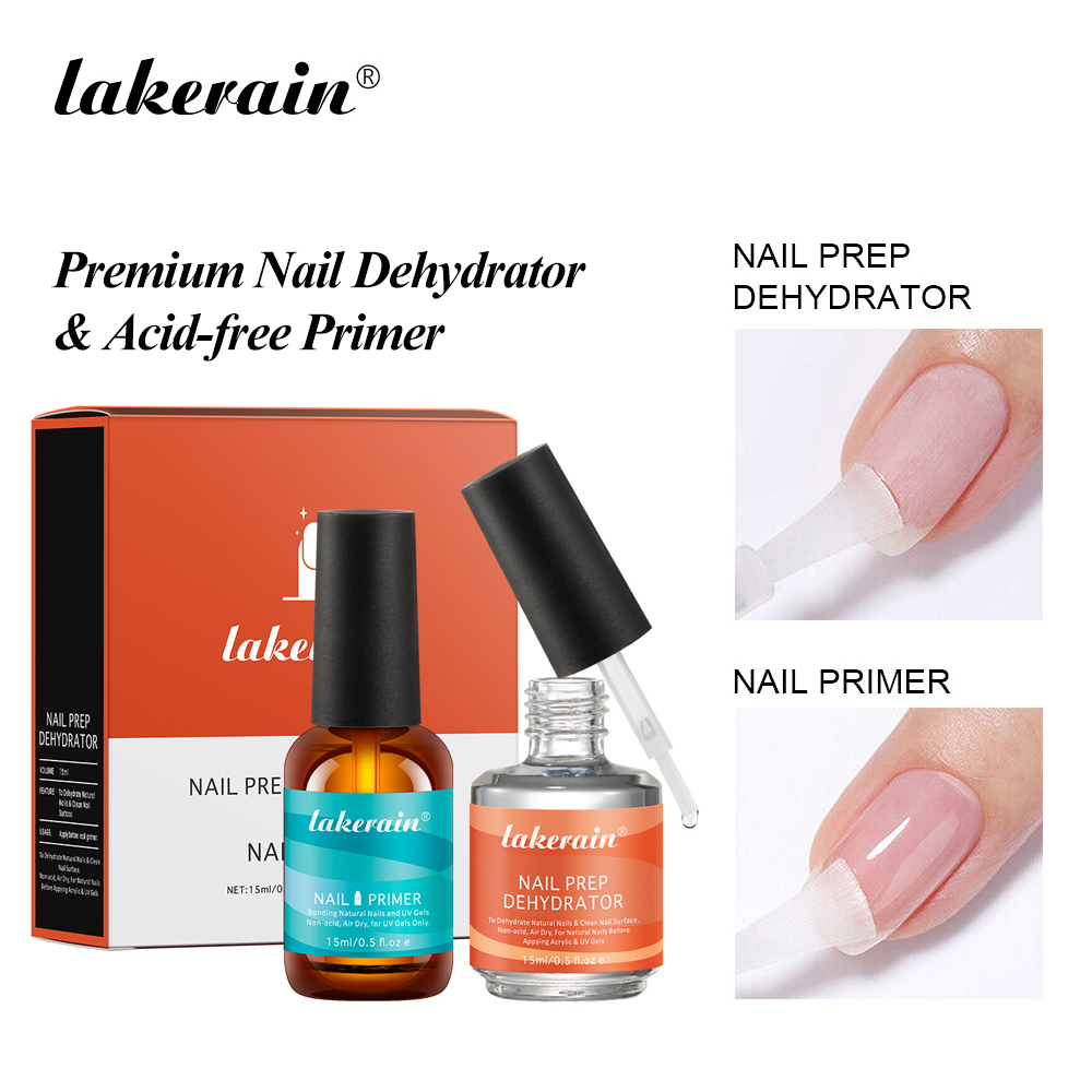 Nail Dehydrator Primer - Nagel-Primer-Set Schnelltrocknender Prep Dehydrator Reinigt &