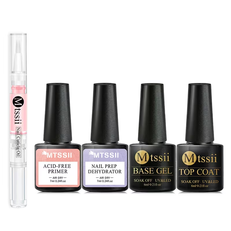 Nail Dehydrator Primer - 5-teiliges Nagelgel-Set Komplettes Kit Primer Dehydrator