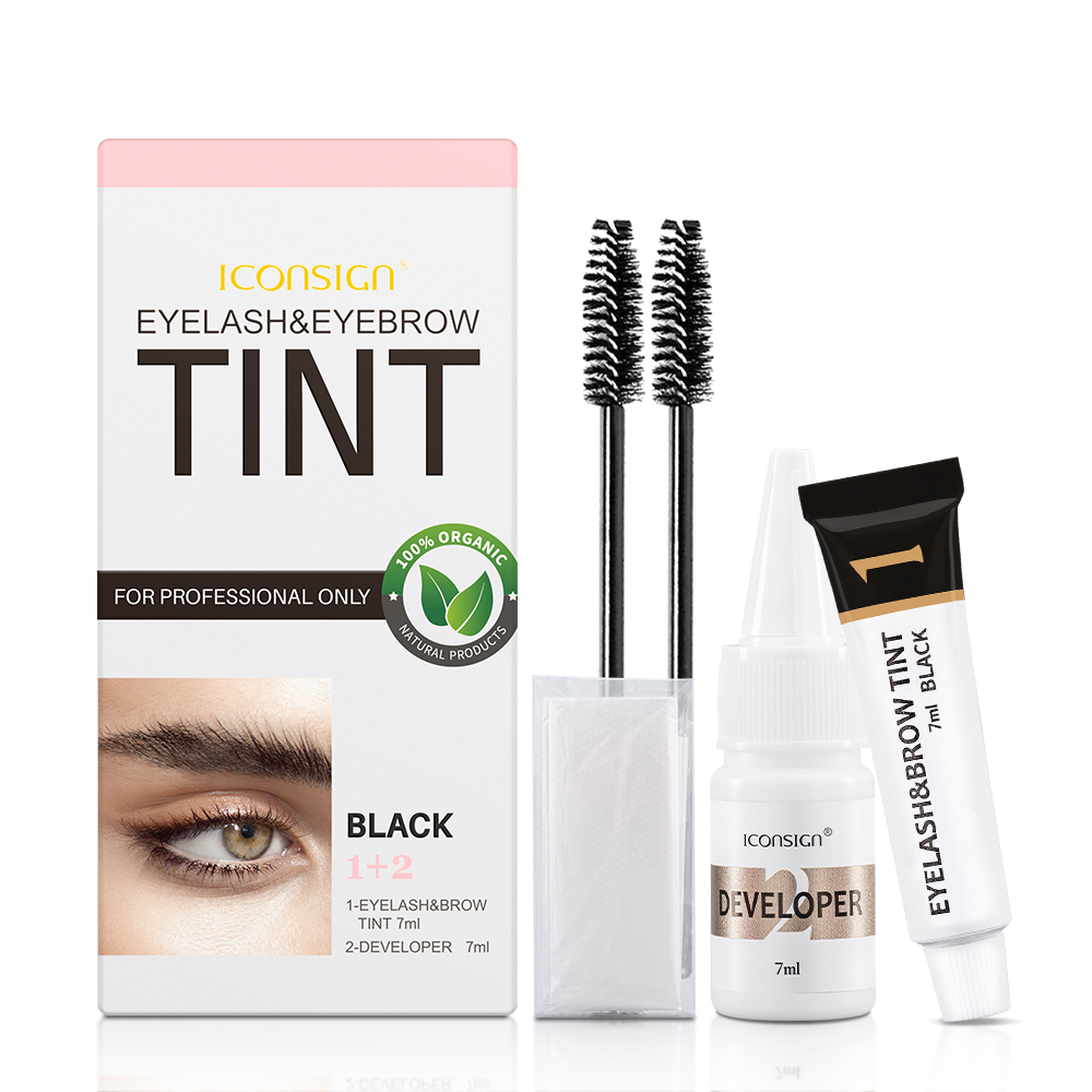 Beauty Makeup Companies - Icon sign Wimpern Augenbrauen Farbstoff Tönung
