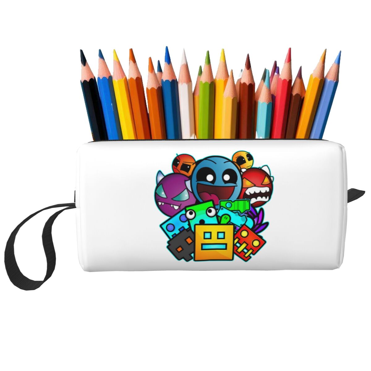 Beauty Makeup School - Geometry Dash Old School Gaming Make-up-Tasche,