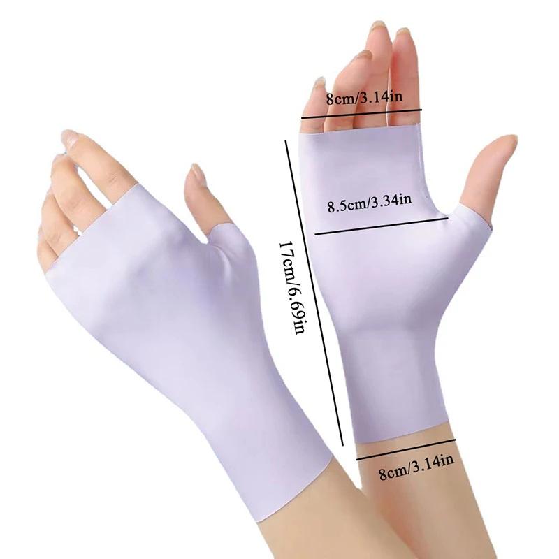 Uv Nail Lamp - Für Nagelkunst Gel-Nagellampe Sonnenschutz-Handschuhe Fingerlose Hand-Sonnenpflege