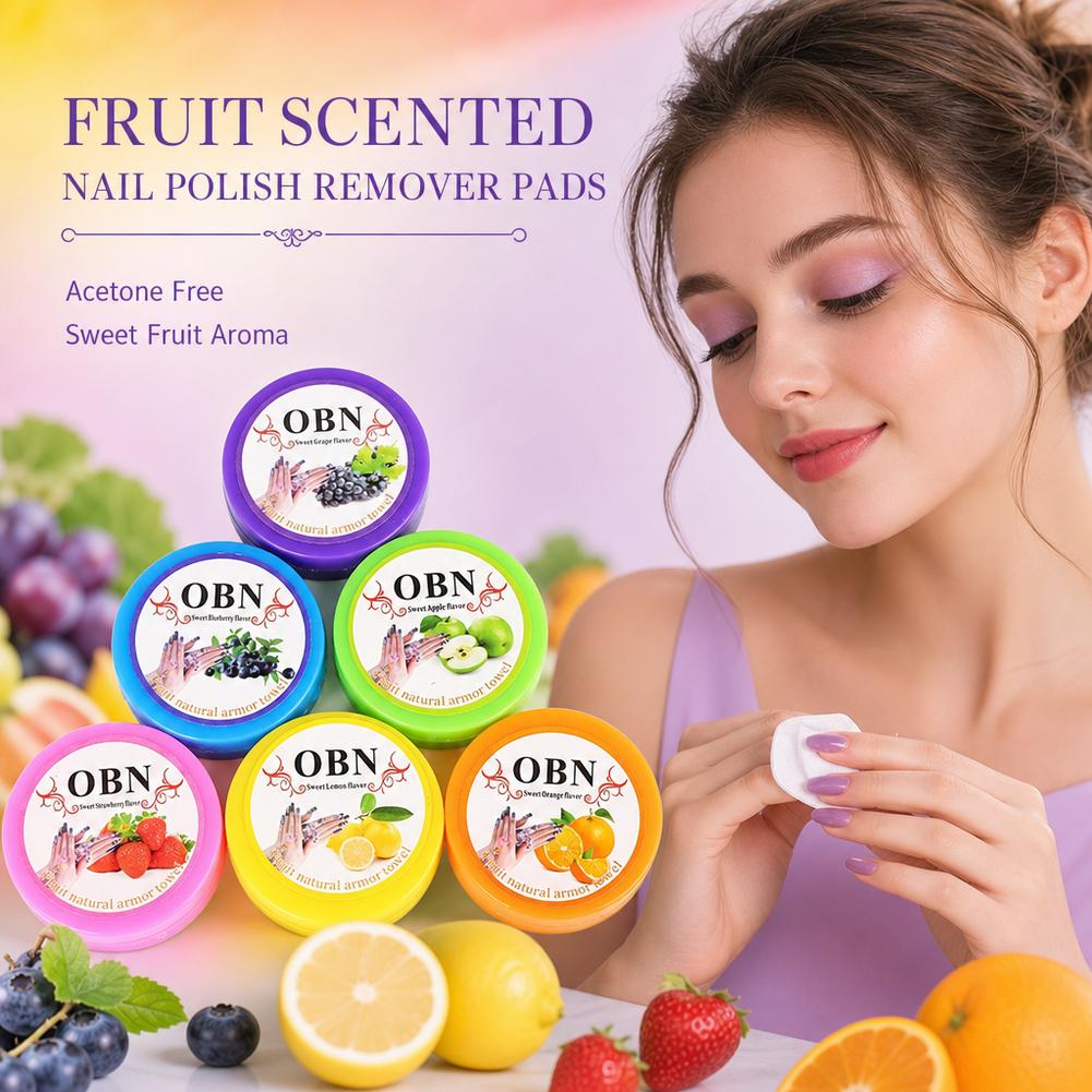 Eyelash Extension - Nagellackentferner-Pads mit Blumenduft, Absorbierbare Reinigungstücher für