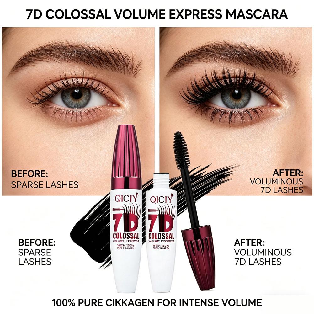Waterproof Mascara Wand - 7D Wasserfeste Mascara Langanhaltend Volumen Gebend