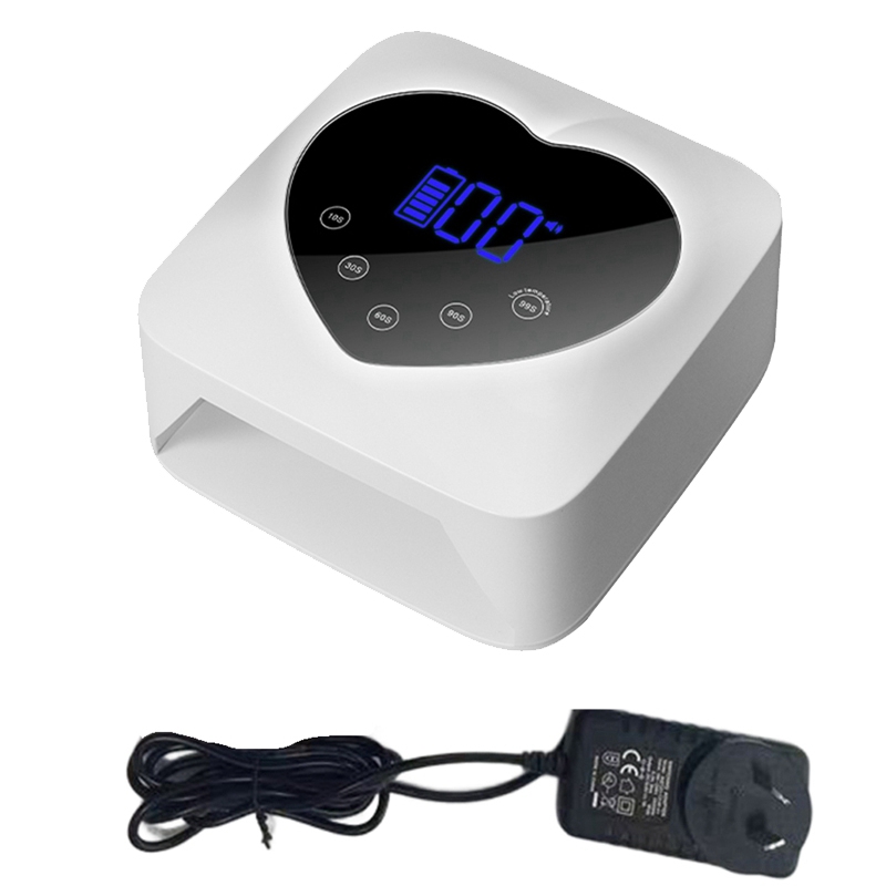 Uv Nail Lamp - Nagelkunstlampe mit automatischem Sensor, LCD-Display, UV-LED-Nageltherapielampe,
