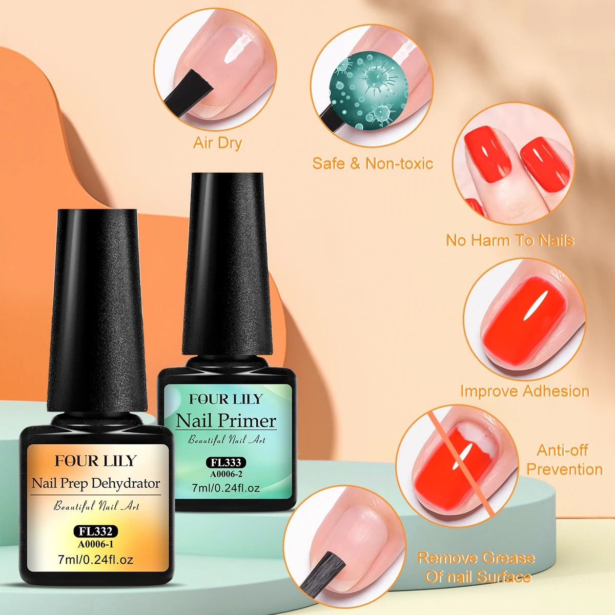 6-teiliges komplettes Nagelpfl – Nail Dehydrator Primer Bewertung und Preis