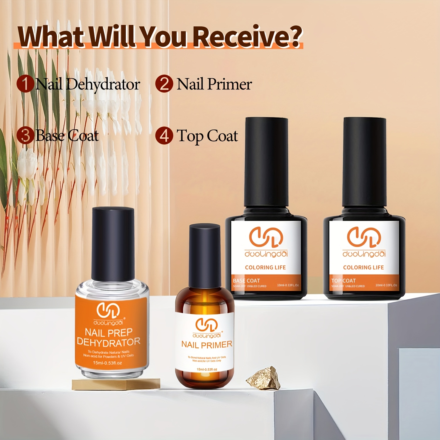 4 Stück Top Coat & Base Gel, p – Nail Dehydrator Primer Bewertung und Preis