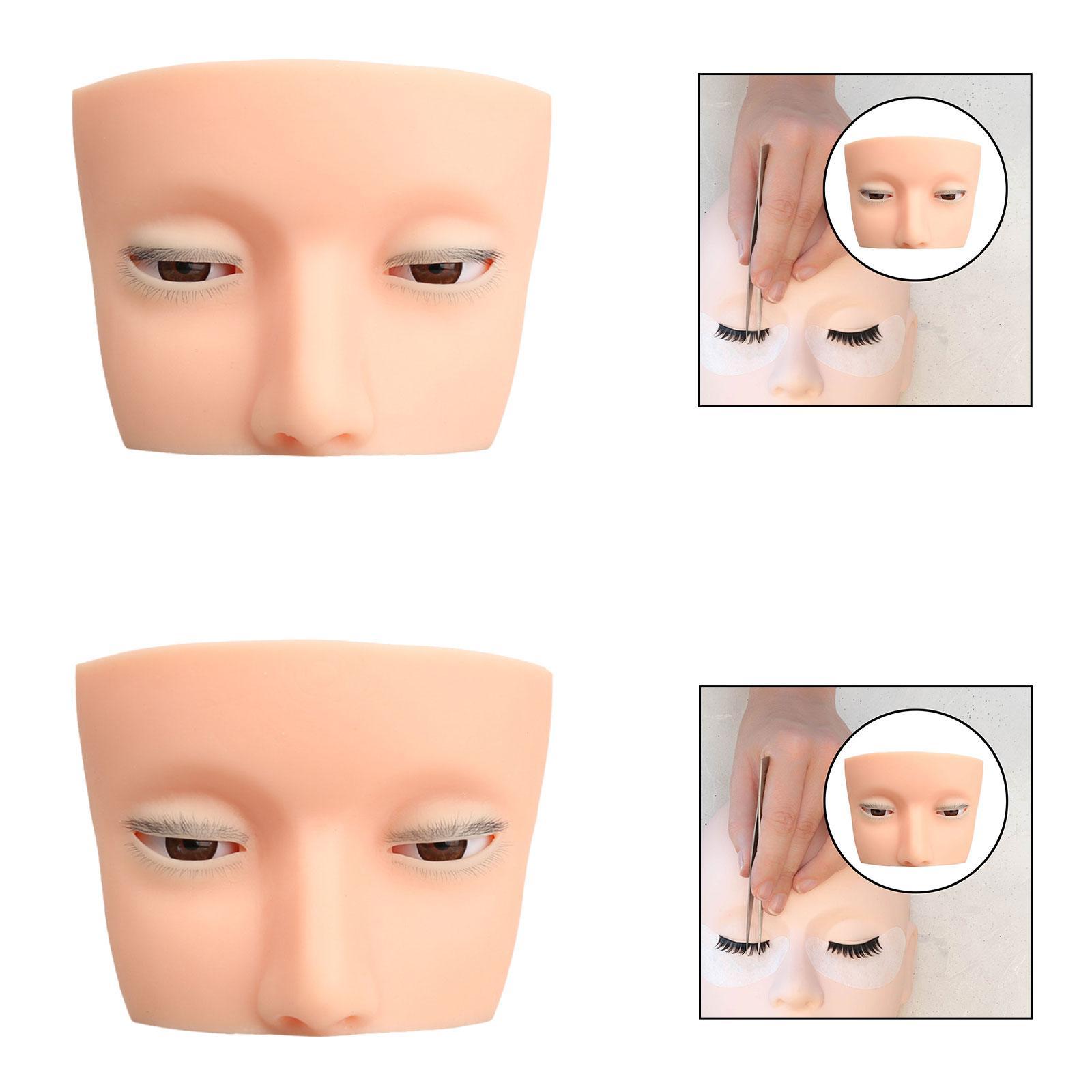 Silikon-Wimpern-Übungskopf mit – Beauty Makeup School Bewertung und Preis