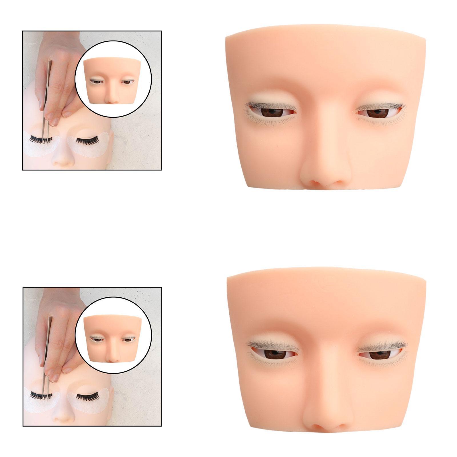 Silikon-Wimpern-Übungskopf mit – Beauty Makeup School Bewertung und Preis