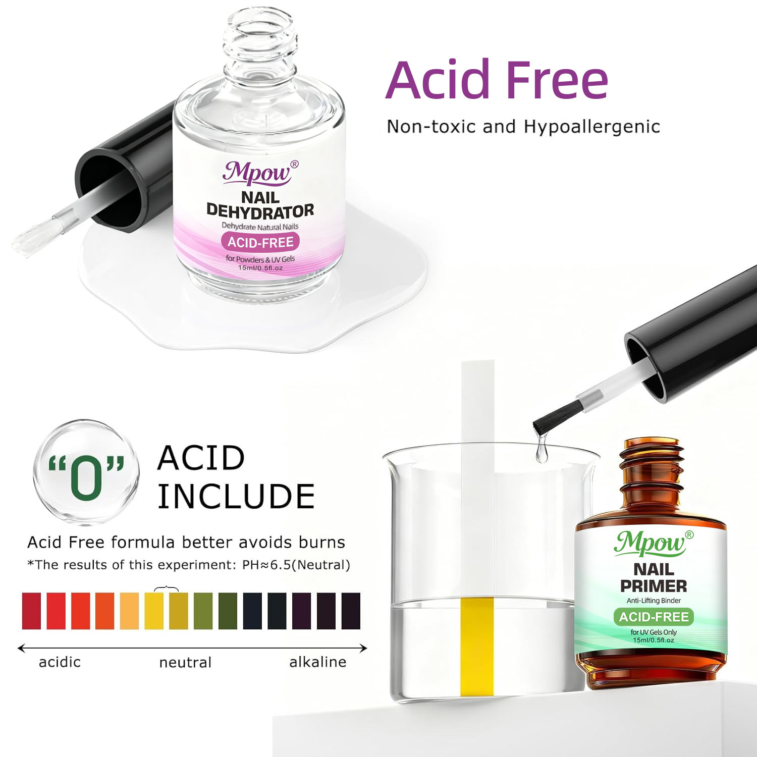 Mpow 1/2 Stück 15ml Nagel-Dehy – Nail Dehydrator Primer Bewertung und Preis