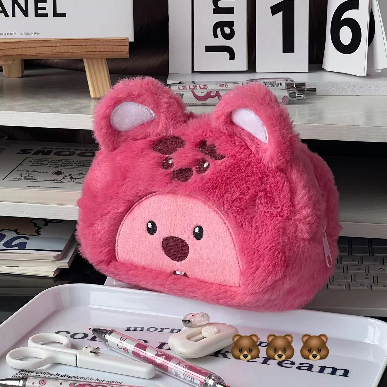 Cartoon-Plüsch-Federmäppchen f – Beauty Makeup Case Bewertung und Preis