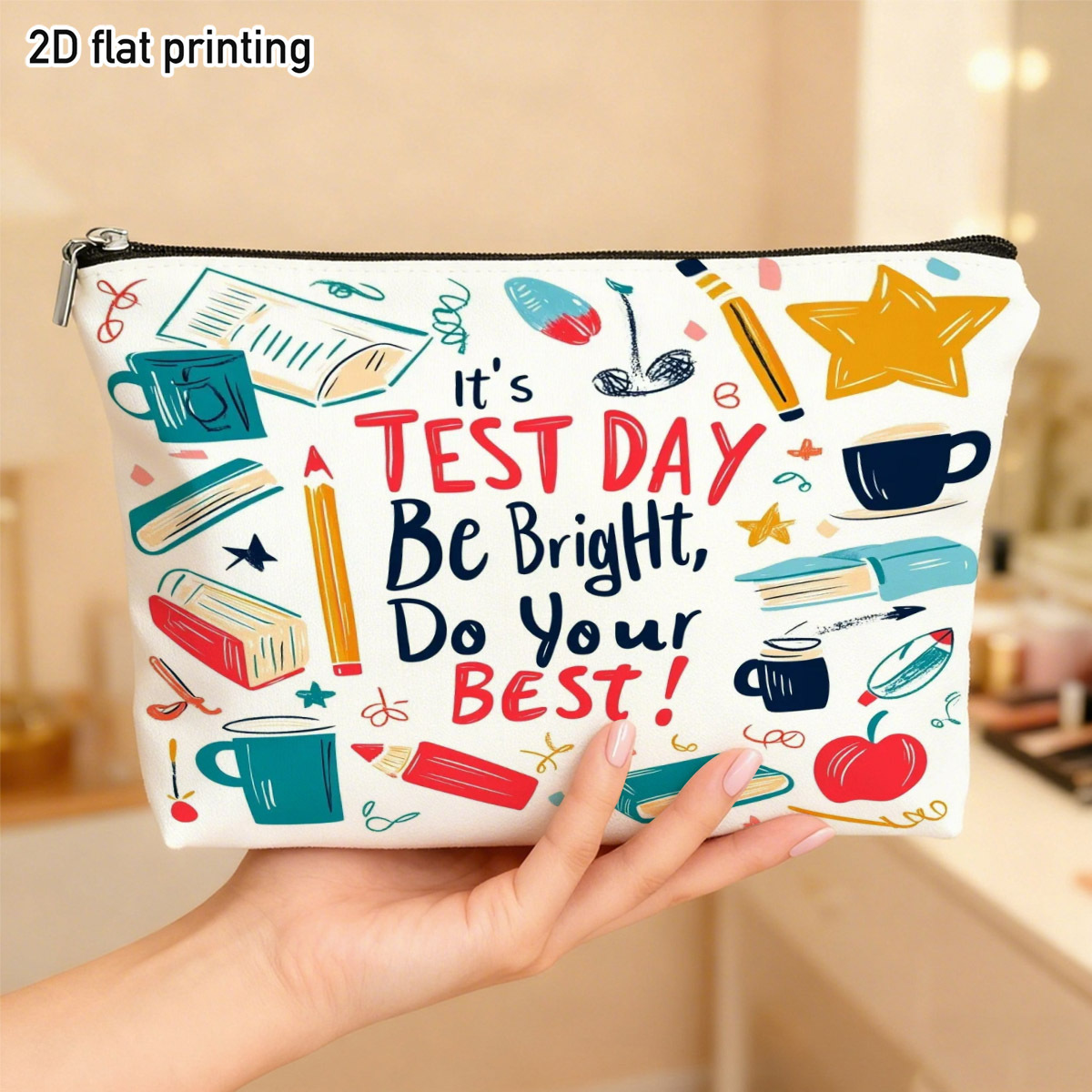 Test Day Grafische Make-up-Tas – Beauty Makeup School Bewertung und Preis