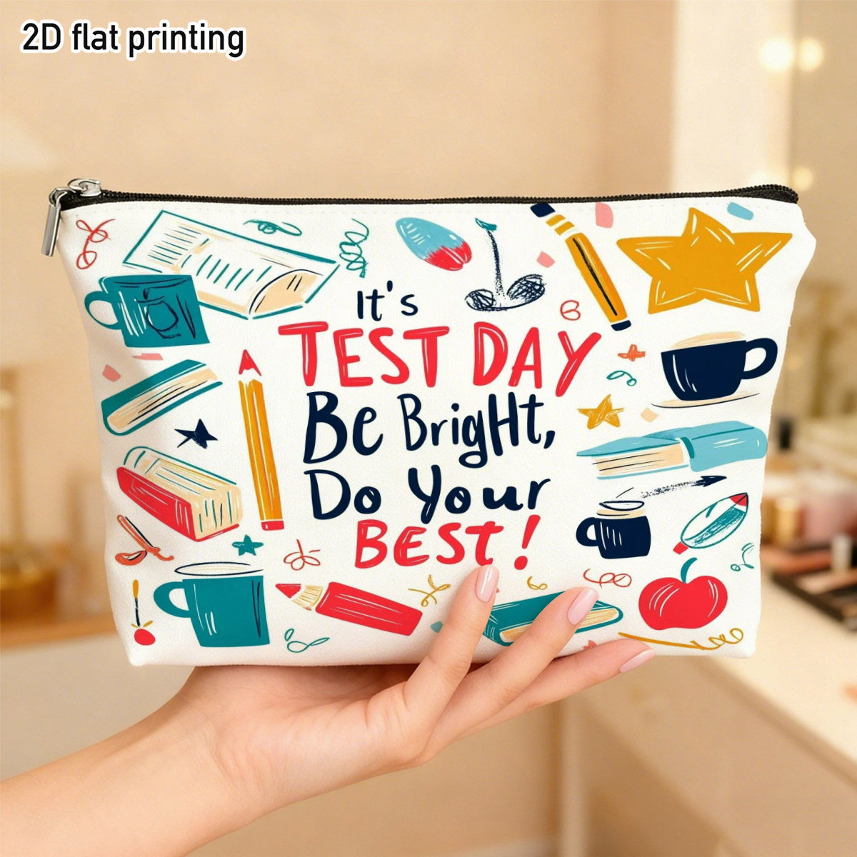 Test Day Grafische Make-up-Tas – Beauty Makeup School Bewertung und Preis